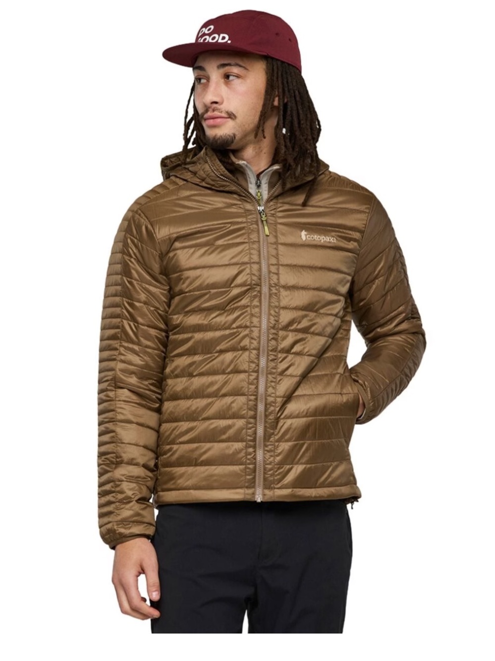 Cotopaxi Men's Large Capa Insulated Hooded Jacket Dun Tan NWT Puffer